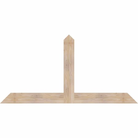 Ekena Millwork Portland Smooth Timber Gable Bracket, Douglas Fir, 72"W x 36"H x 1 1/2"D x 5 1/2"F, 12/12 Pitch GBW072X36X0206POR00SDF